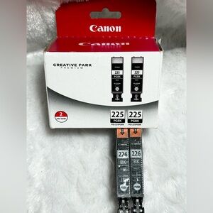 NEW Genuine Canon Inkjet 4 Pack 225 PGBK PGI-225 CLI-226 Black